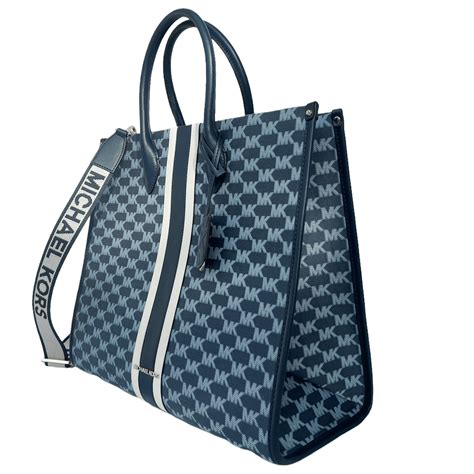 michael kors mirella tote blue|Michael Kors blue crossbody bag.